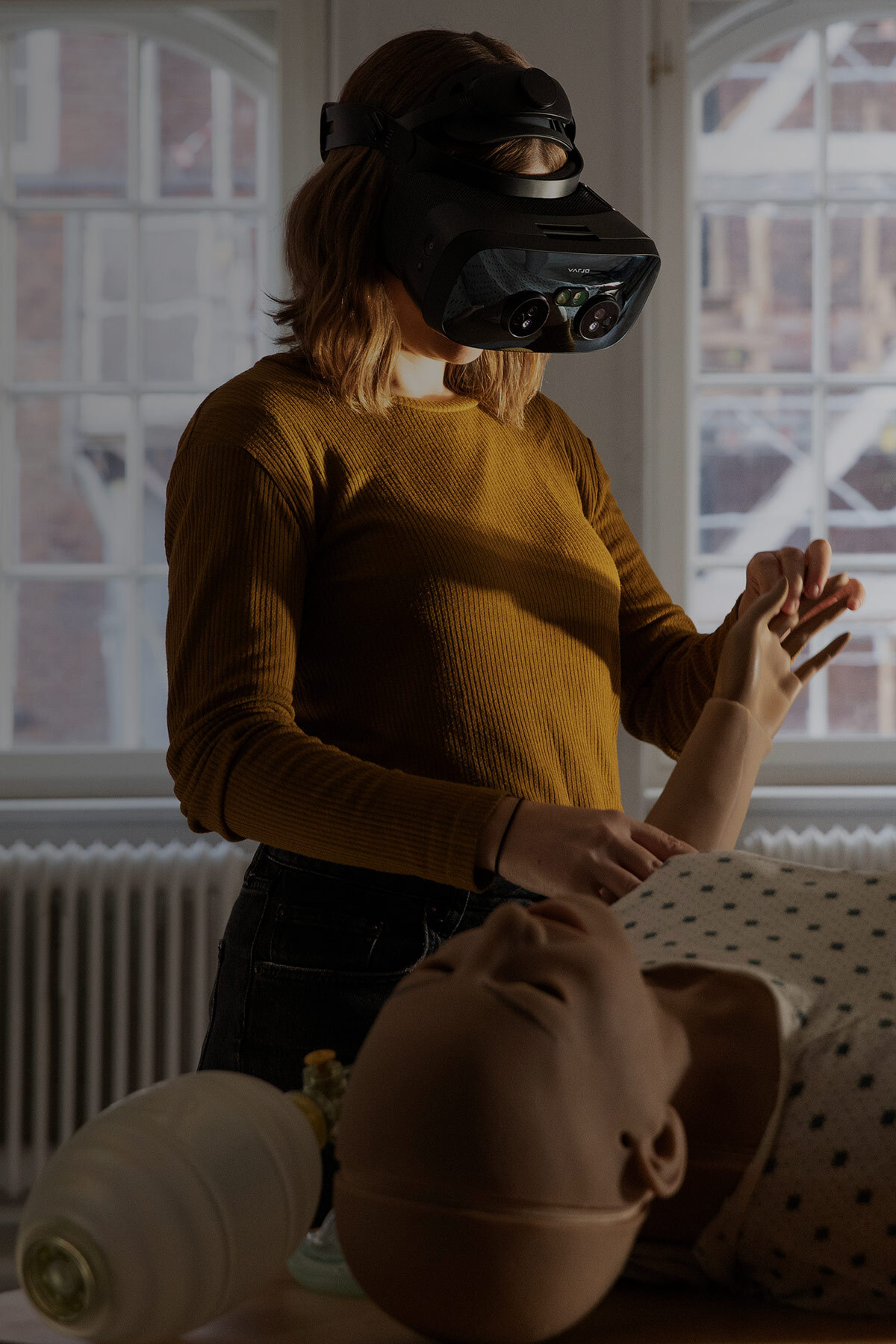 Medical simulation in mixed reality